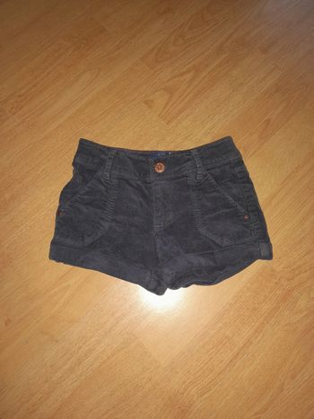 Short okaidi velours 4ans