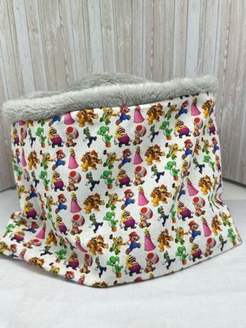 Snood enfant Minecraft, snood cache cou enfant  super mario