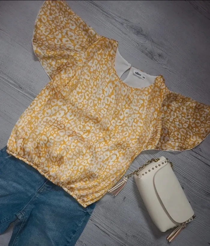 Blouse fille léopard 8 ans