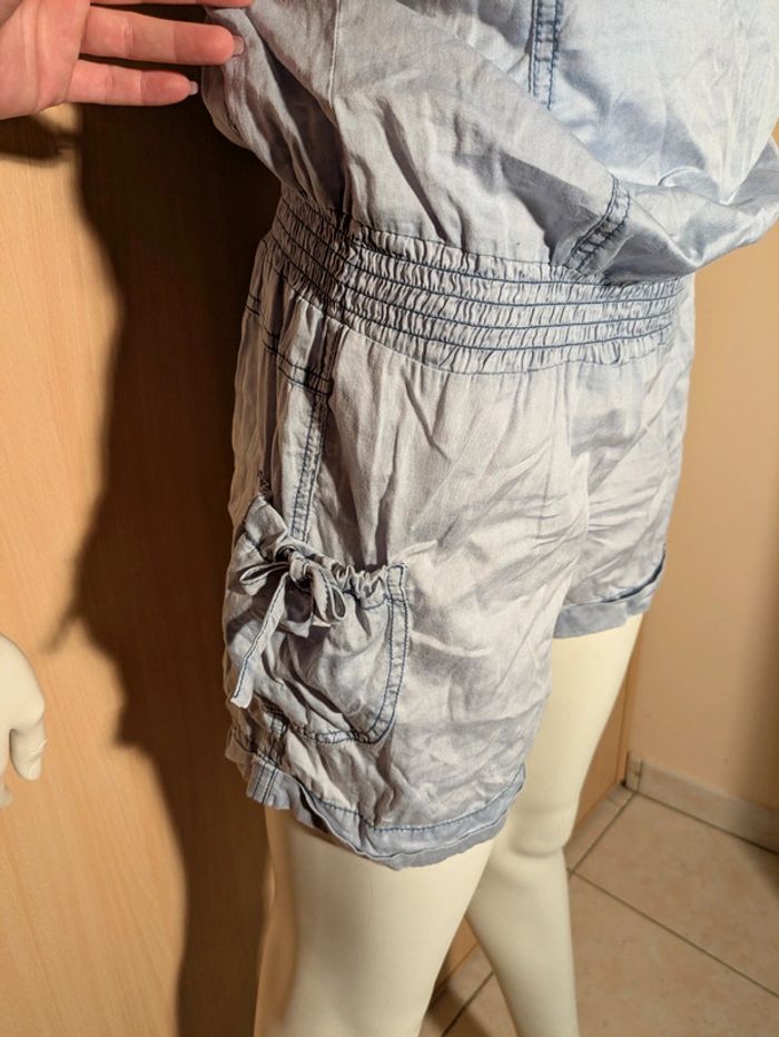 Combi short bretelle Kaporal bleu ciel M - photo numéro 6