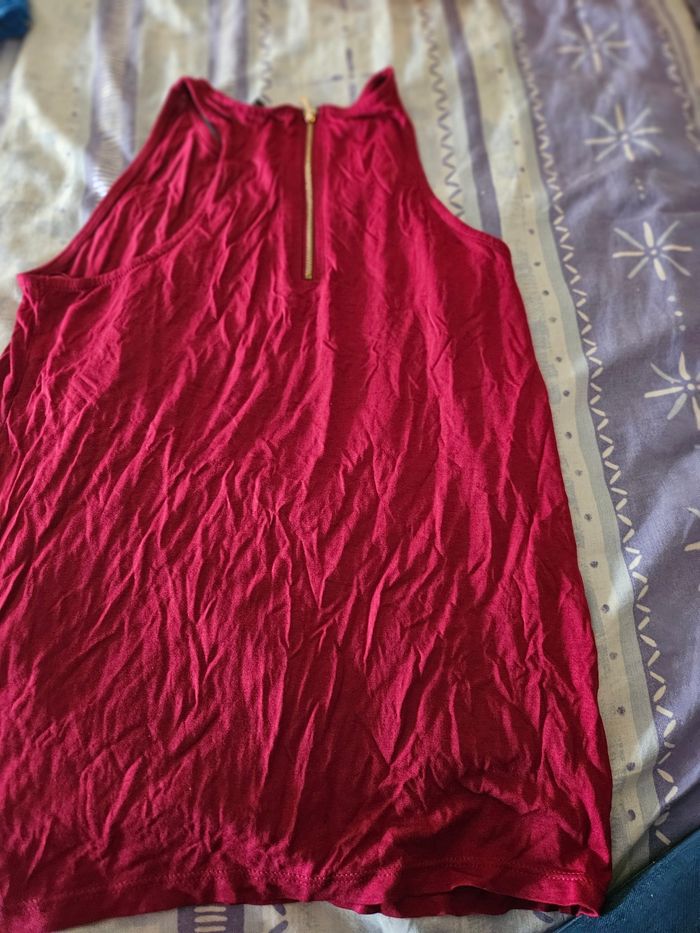 Débardeur bordeau - photo numéro 2