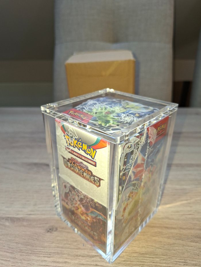 Protection acrylique demi display Pokémon aimantée épaisse 8mm de qualité premium - photo numéro 4