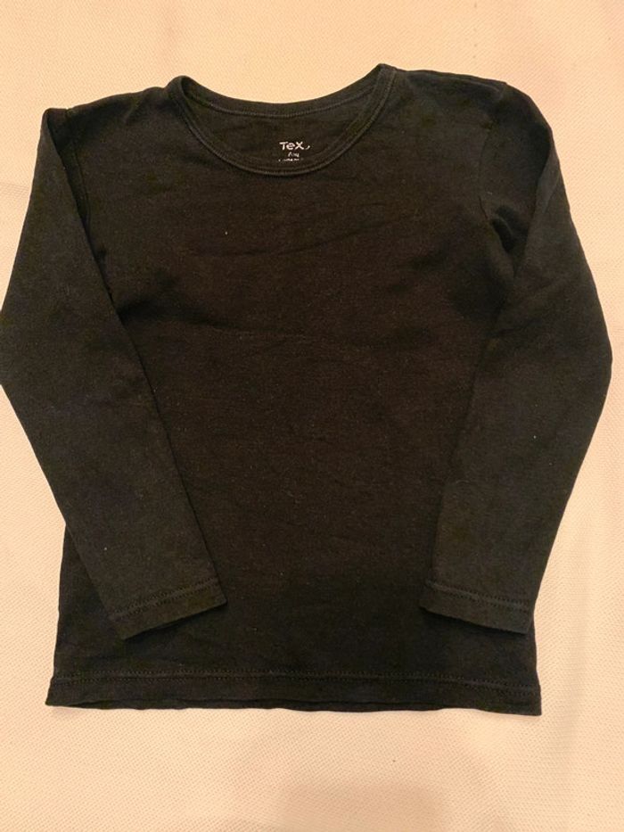 T-shirt manches longues noir