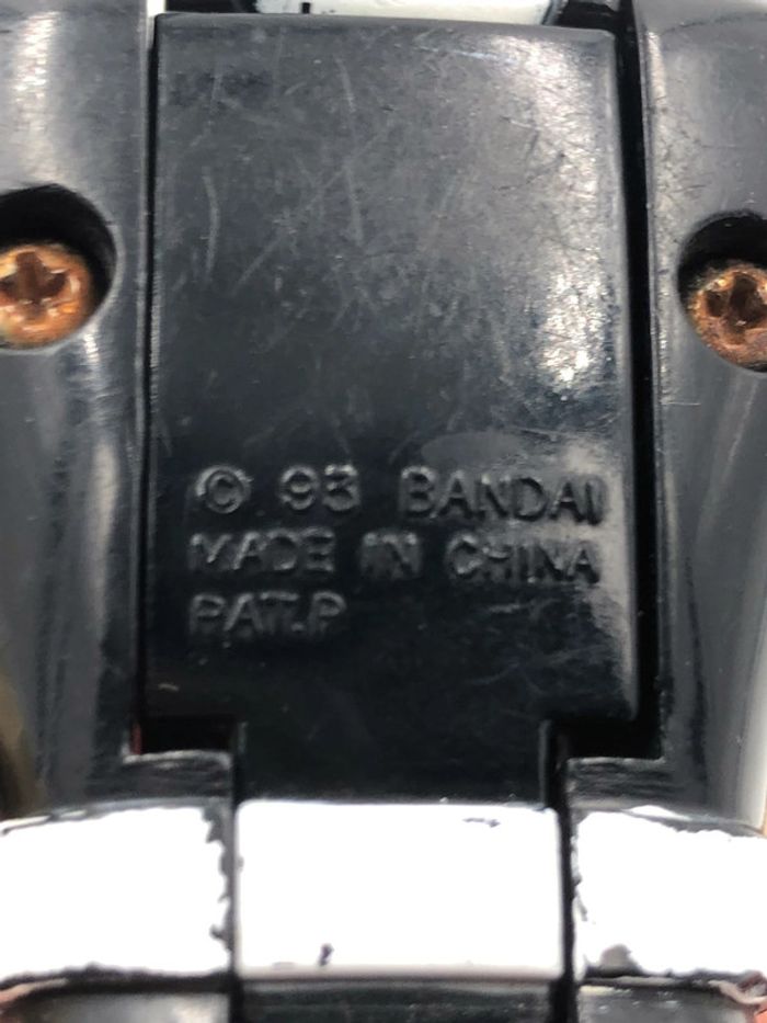 Figurine Power Rangers noir Flip Head Bandai 1993 14 cm - photo numéro 6