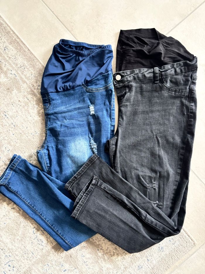Lot de 2 jeans de grossesse - photo numéro 2