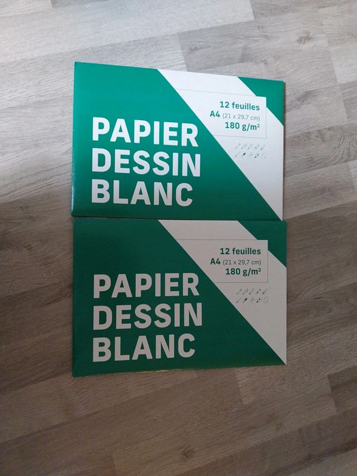 2 pochettes de 12 feuilles A4 180 g/m2