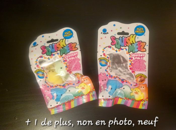 Lot de 3 sachets de Squish Meez NEUFS