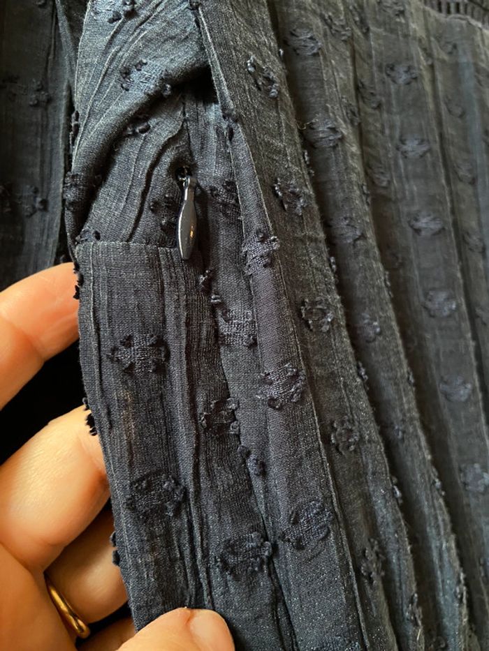 Robe courte bleu marine Claudie Pierlot taille 36 - photo numéro 14