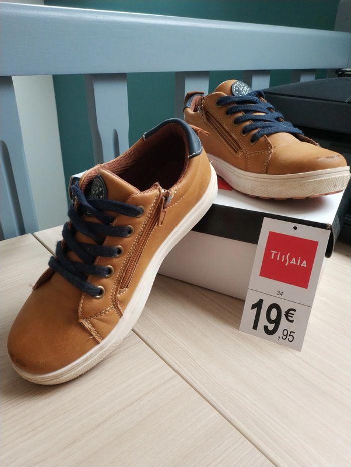 Sneakers basses garçon 34 - photo numéro 2