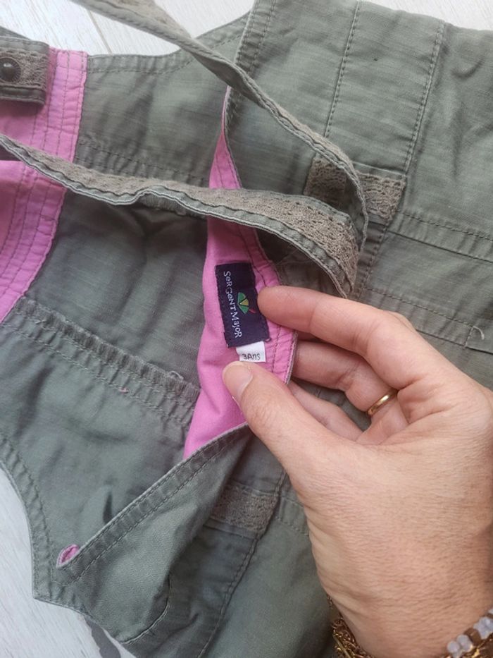 Robe salopette kaki 3ans sergent major - photo numéro 6