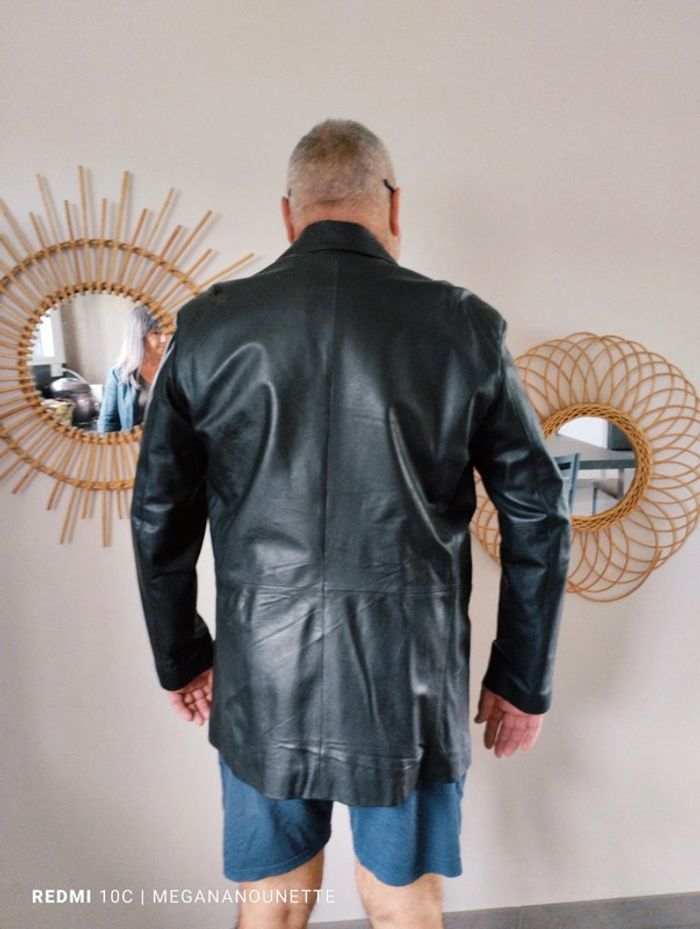 Cuirs Guignard Blazer Cuir Homme Agneau Cuirs Guignard Veste En - Main Image