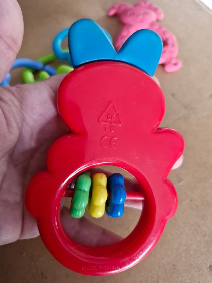 Duo de Hochets lapin sensoriel et dentition - photo numéro 4