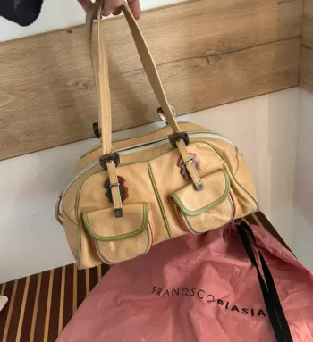 Francesco Biasia sac à main en cuir beige, femme