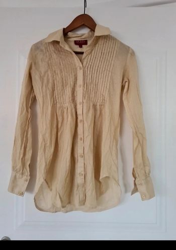 Chemise ceintree beige la city