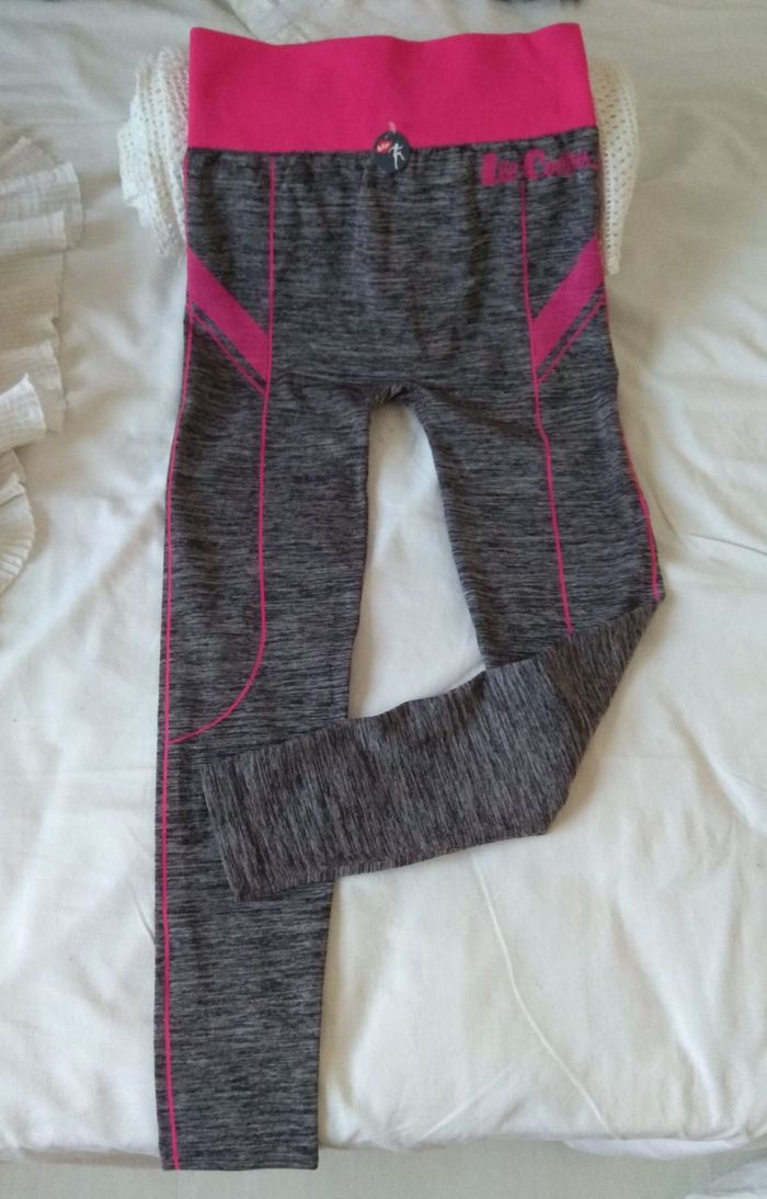 Lot de 2 leggings neufs Lee Cooper femme neufs gris confort fitness pantalon sport stretch - photo numéro 8