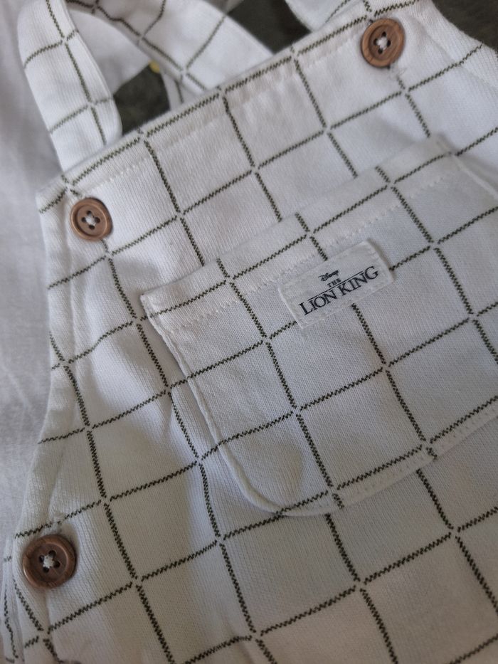 Ensemble salopette short + tee-shirt Simba, 18 mois - photo numéro 4