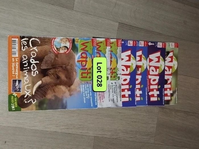 Lot de 7 magazines Wapiti année 2010-11-12-13 L028  7586988326