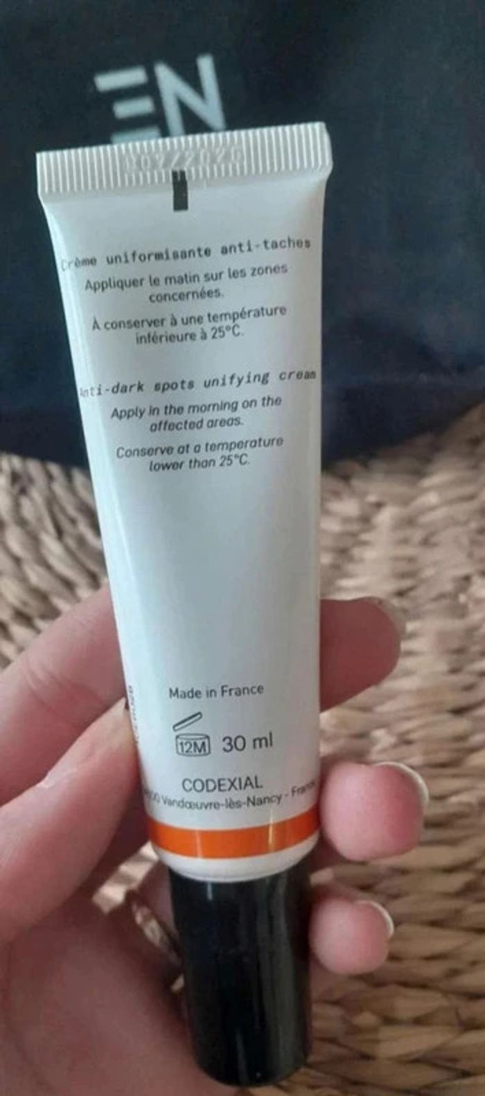 Duo rituel retinol contrôle eno codexial neuf serum et crème anti taches avec trousse - photo numéro 3