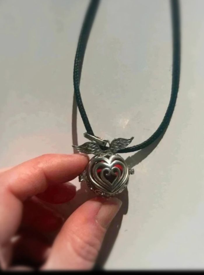 Collier bola de grossesse avec bille aile d ange