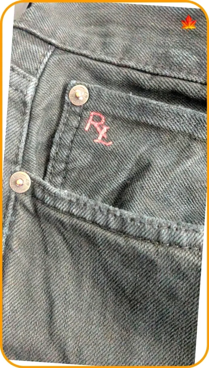 Jolie Jeans noir homme Ralph Lauren 42 - photo numéro 3