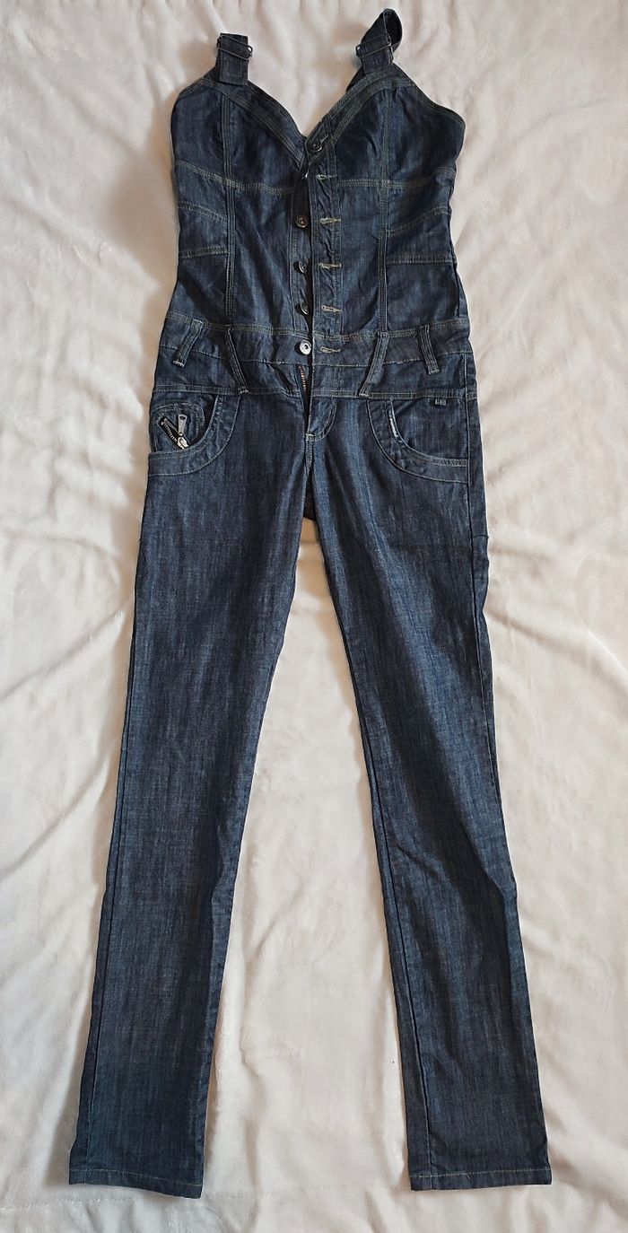 Combi pantalon en jeans brut taille S