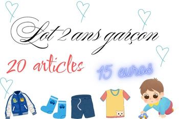 Lot 2 ans garçon 