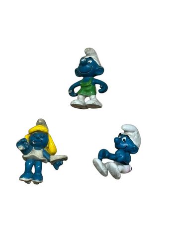 Lot de 3 figurines Schleich Les Schtroumpfs vintage
