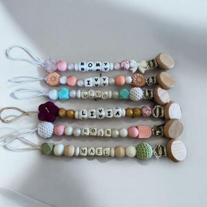 Attache tétine personnalisé coffret naissance - photo numéro 4