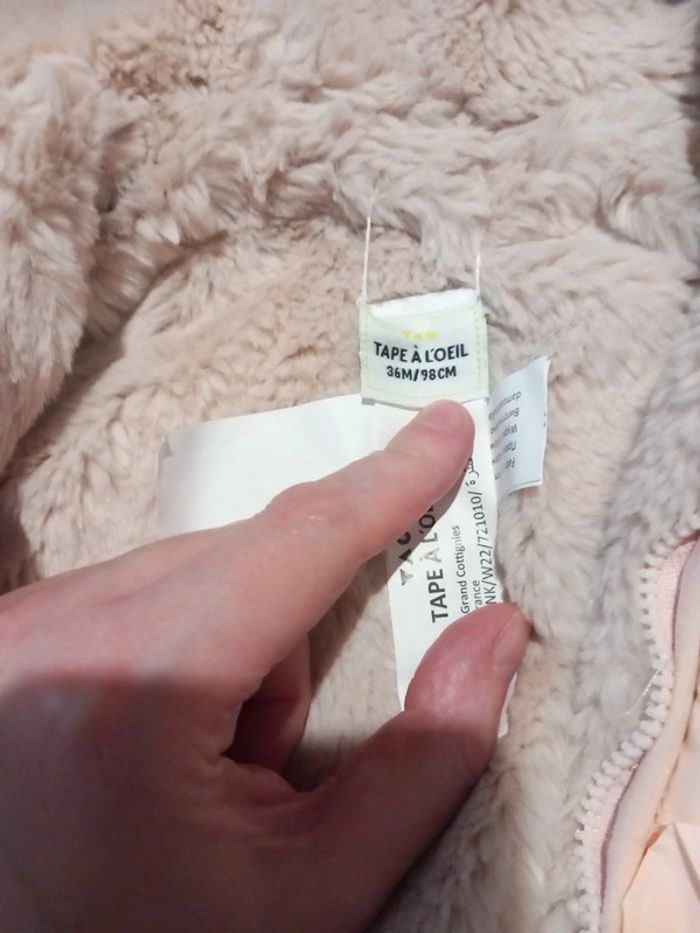 Manteau taille 3ans 98cm tao - photo numéro 3