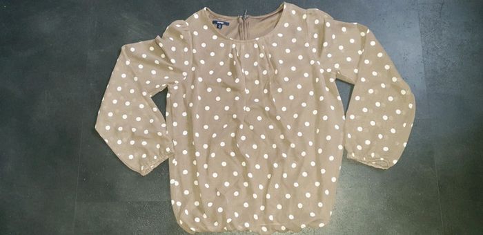 Blouse beige foncée