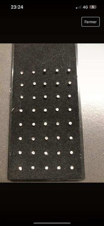 Lot de 34 piercings nez