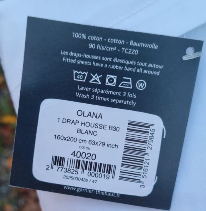 Drap housse 160 - photo numéro 2