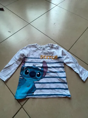 t-shirt manche longue stitch taille 86 cm