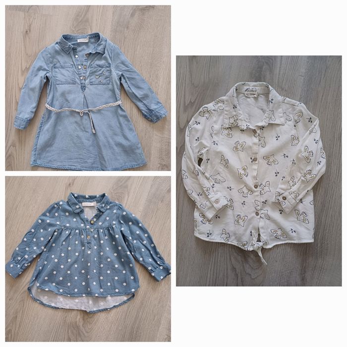 Lot blouse, chemise et robe manches longues