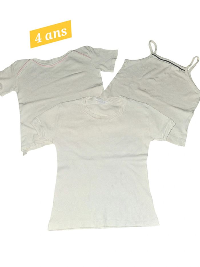 Lot 3 maillots 4 ans