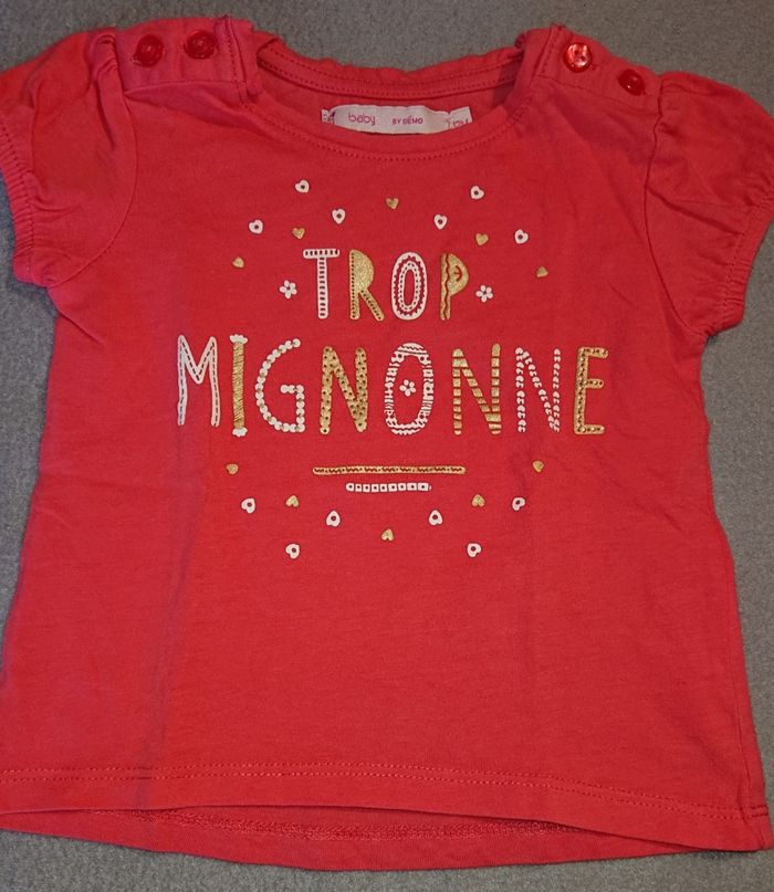 Lot de 4 tee-shirts, été, 12 mois/1 an - photo numéro 9