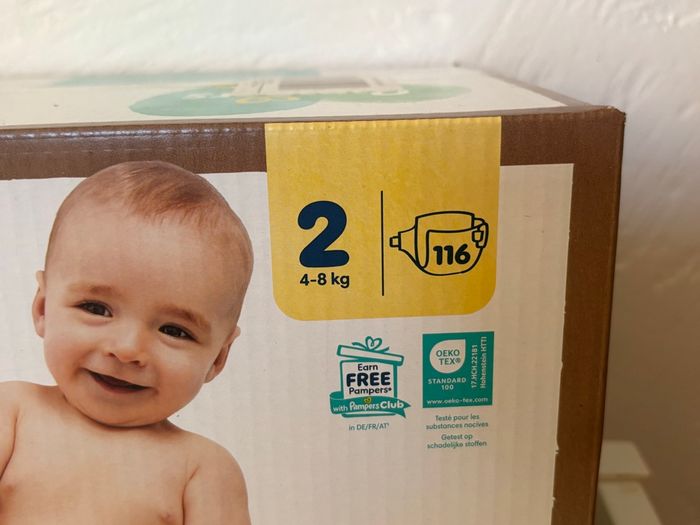 Couches Pampers harmonie taille 2 - photo numéro 3