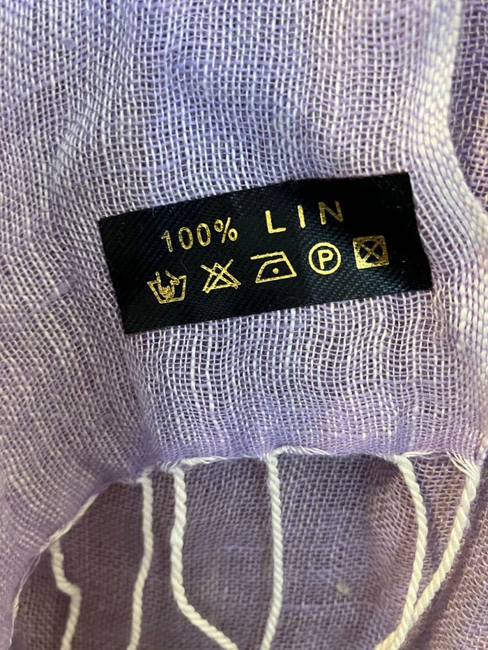 écharpe 100% lin - photo numéro 3