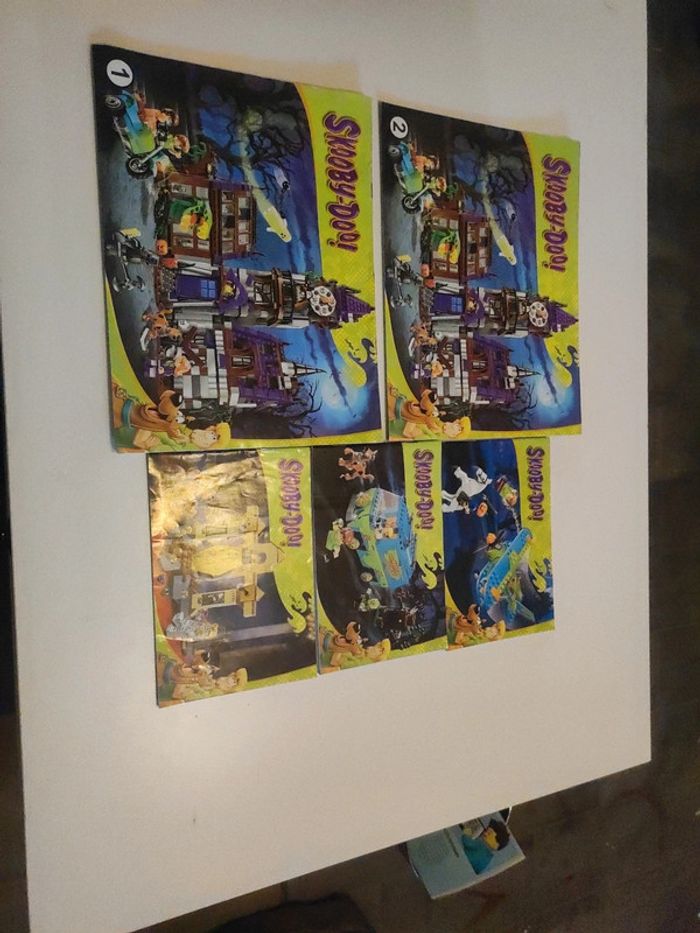 Lot de notices Lego compatible Scooby Doo