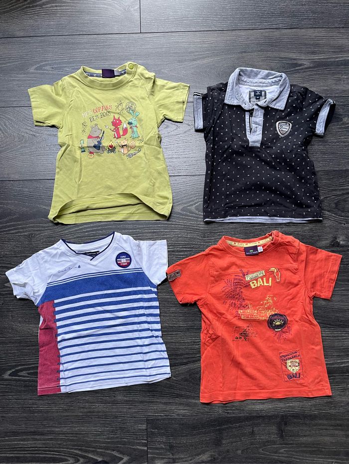 Lot de 4 t-shirts manches courtes 3 ans