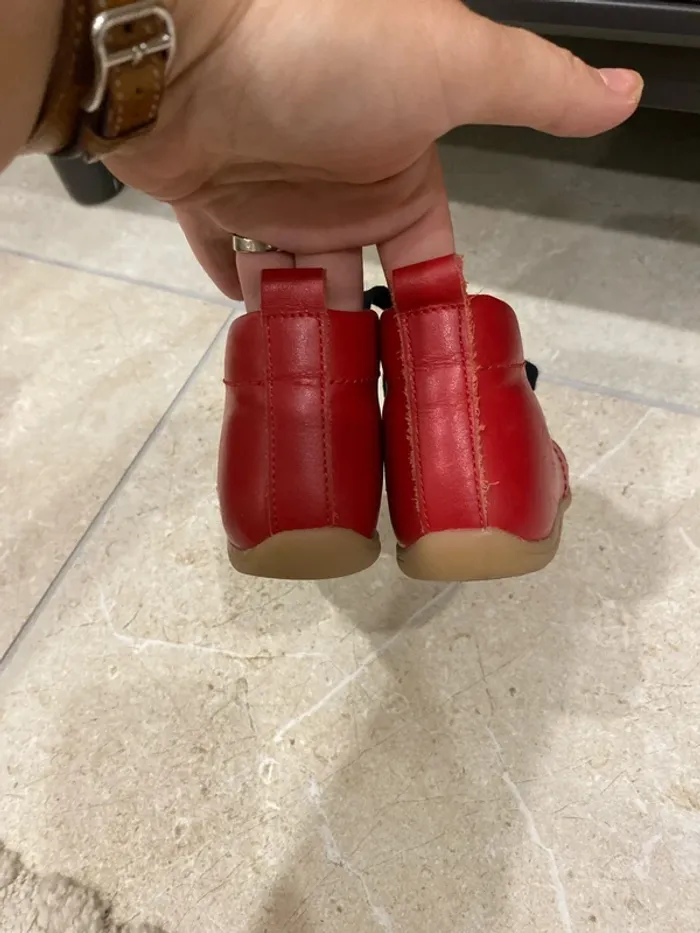 22 bottines jacadi rouge - photo numéro 3