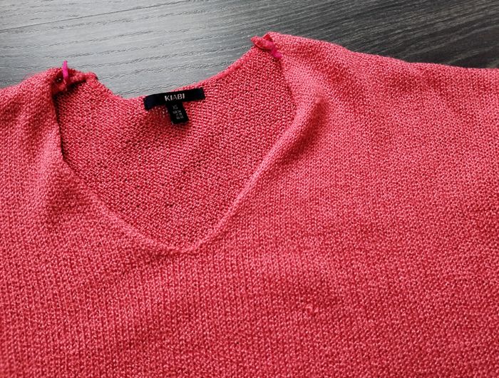 Pull orange fin XS 34 Kiabi - photo numéro 2
