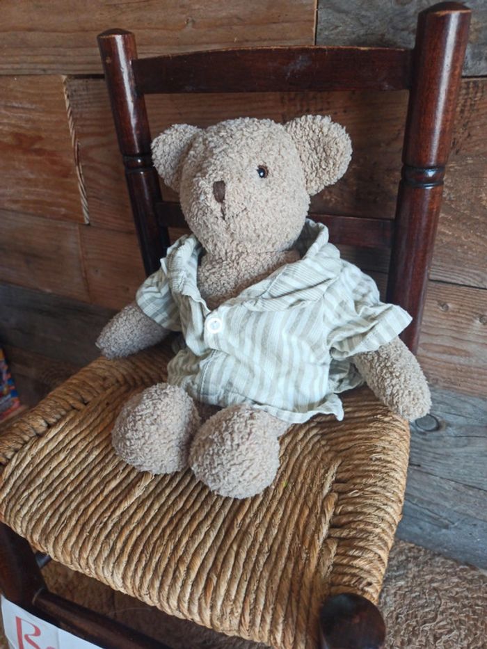 peluche ours vintage moulin roty tbe - photo numéro 2