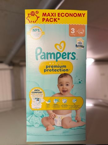 Couches Pampers premium protection taille 3