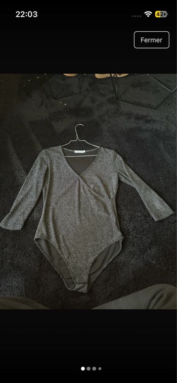 Body noir pailletée  gémo 