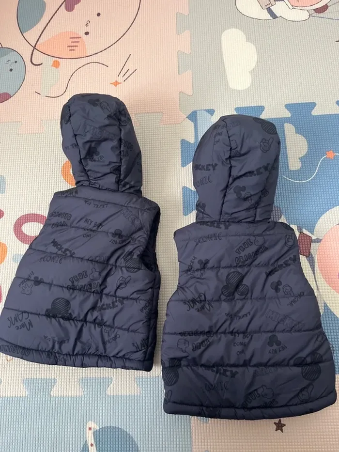 Lot de 2 doudoune sans manches - photo numéro 2