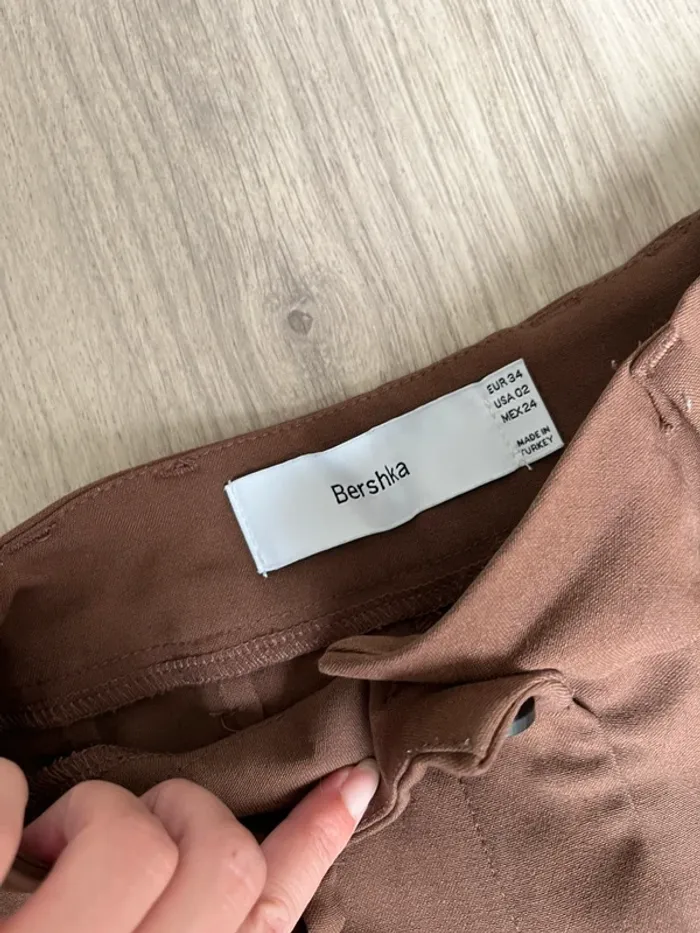Pantalon marron Bershka 34 - photo numéro 4