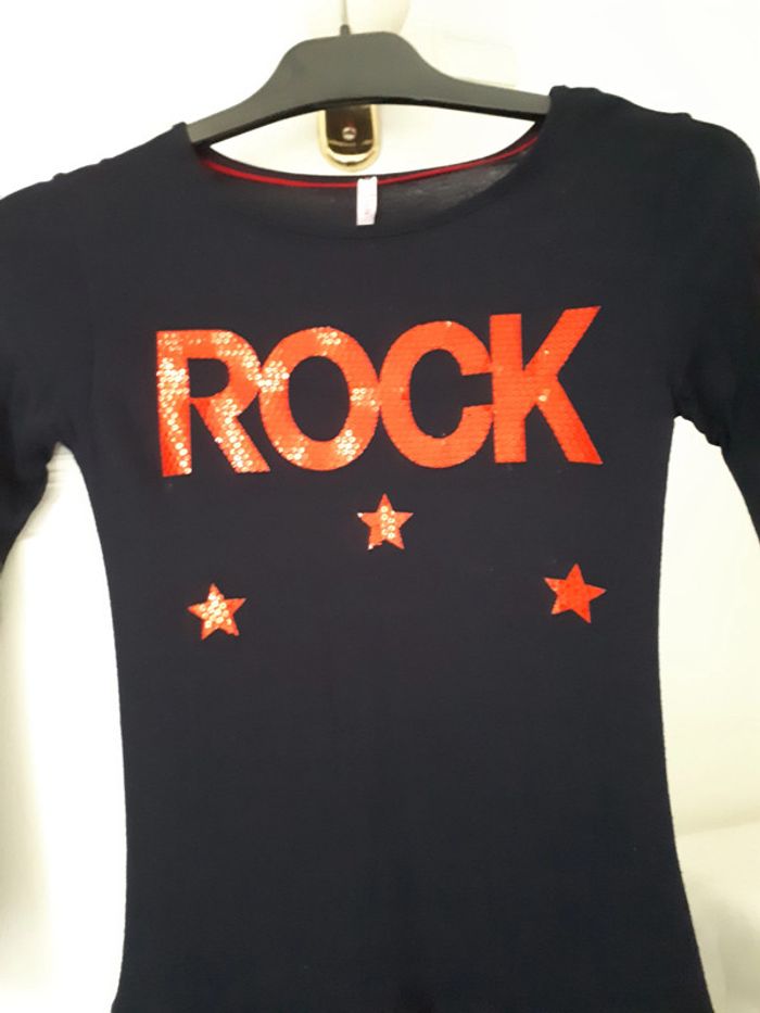 Superbe robe volantée Gémo 8 ans bleu marine - photo numéro 2