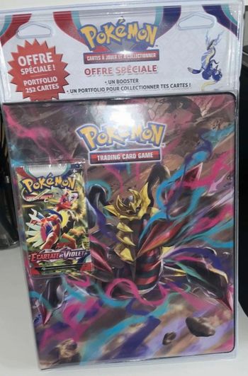 Porte folio classeur giratina écarlate et violet neuf scellé