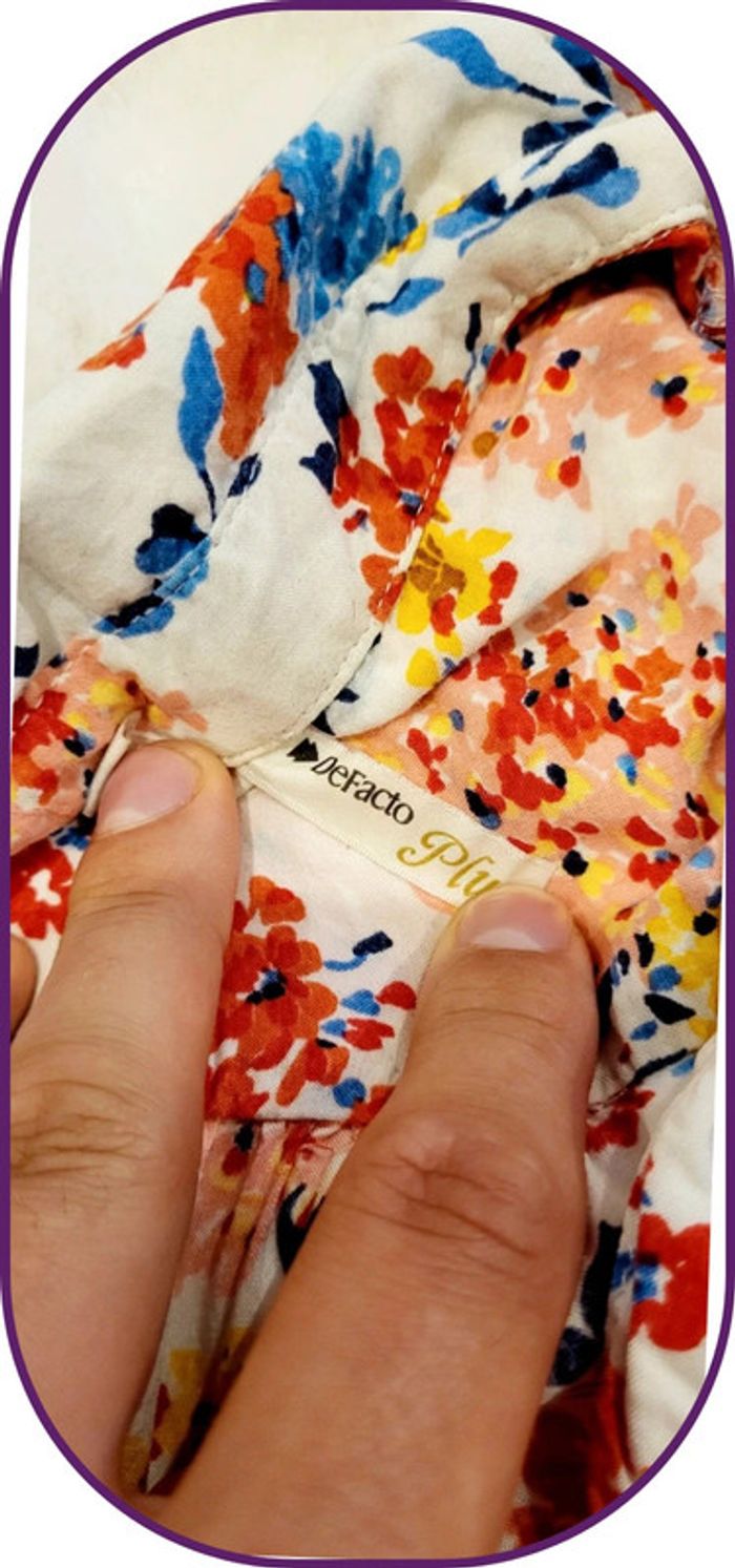 Chemise fleurie femme - Taille M - Marque DeFacto - Multicolore - Très bon état - photo numéro 5